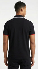 Tommy Hilfiger Urban Edge: Jet Black Contrast Trim Polo