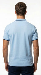 Ralph Lauren Polo Sport: Sky Blue Taped-Sleeve Polo
