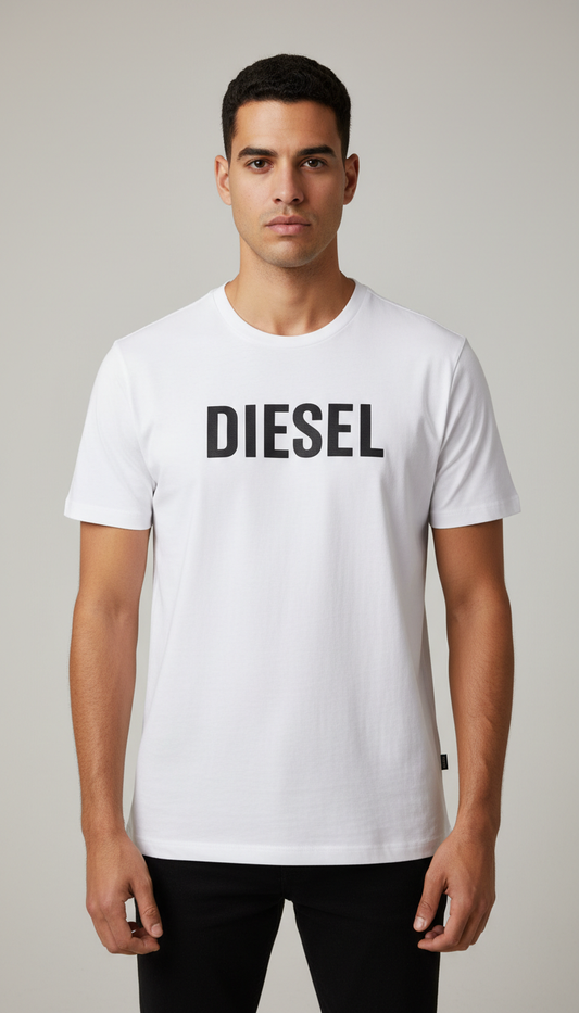 Diesel Lateral Branding Prime Tee – White