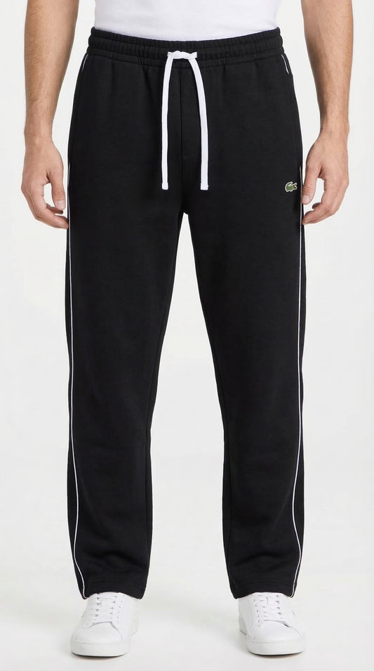 Lacoste Loose Fit Pique Fleece Track Trousers - Black