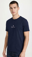 Men’s Essential Script Logo T-Shirt – Navy Blue