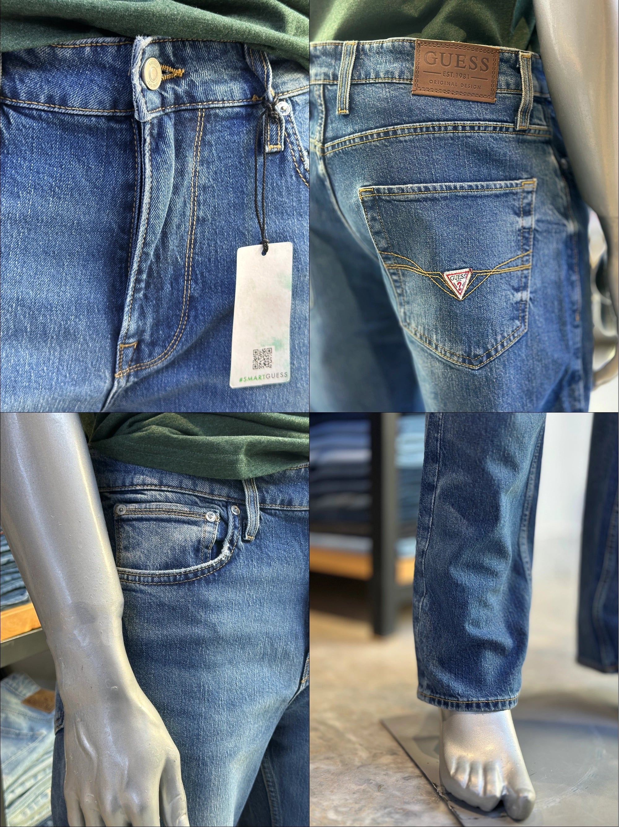 5-Pocket Style Blue Jeans