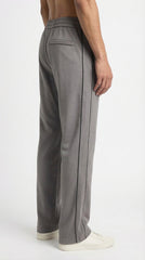 Lacoste Loose Fit Pique Fleece Track Trousers - Heathered Grey