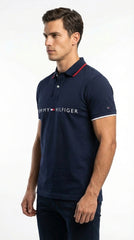Tommy Hilfiger Signature: Midnight Navy Tipped Collar Polo