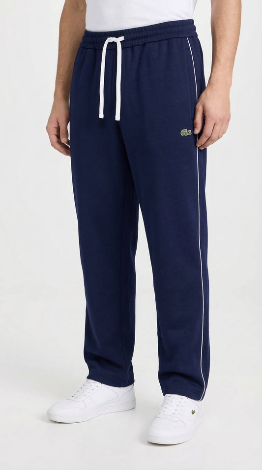 Lacoste Loose Fit Pique Fleece Track Trousers - Navy Blue