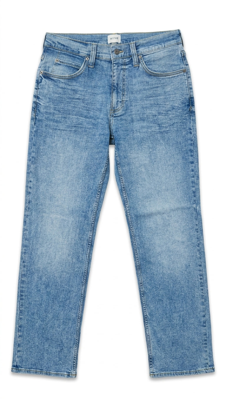 Mustang Men’s Light Wash Stonewashed Jeans