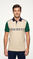 Hackett London | Men’s Tri-Color Blocked Pique Polo