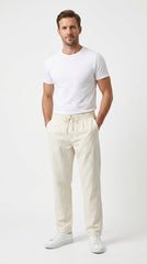 GUESS Riviera Linen Drawstring Trouser