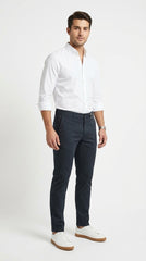 Premium Cotton Essential Chinos – Charcoal Grey
