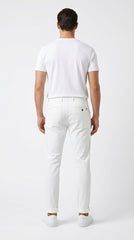 Premium Cotton Essential Chinos – Arctic White