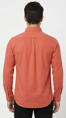 JACK & JONES Men’s Casual Shirt – Terracotta