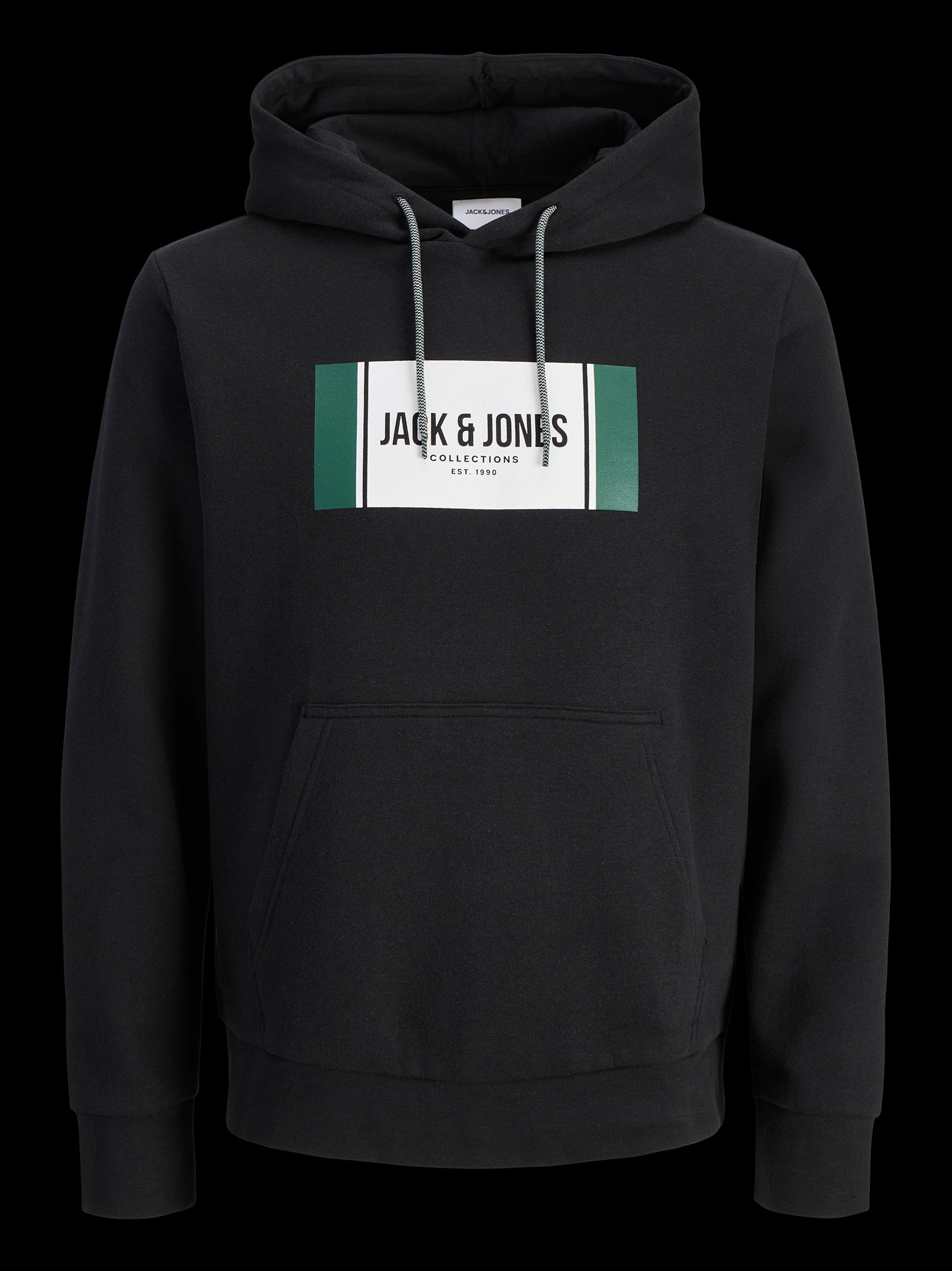 Men Black Logo Print Hayato Sweatshirt