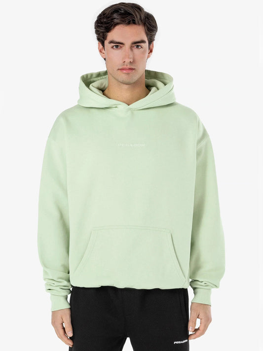 Men Colne Logo Oversized Light Green Hoodie