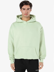 Men Colne Logo Oversized Light Green Hoodie