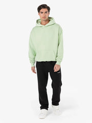 Men Colne Logo Oversized Light Green Hoodie