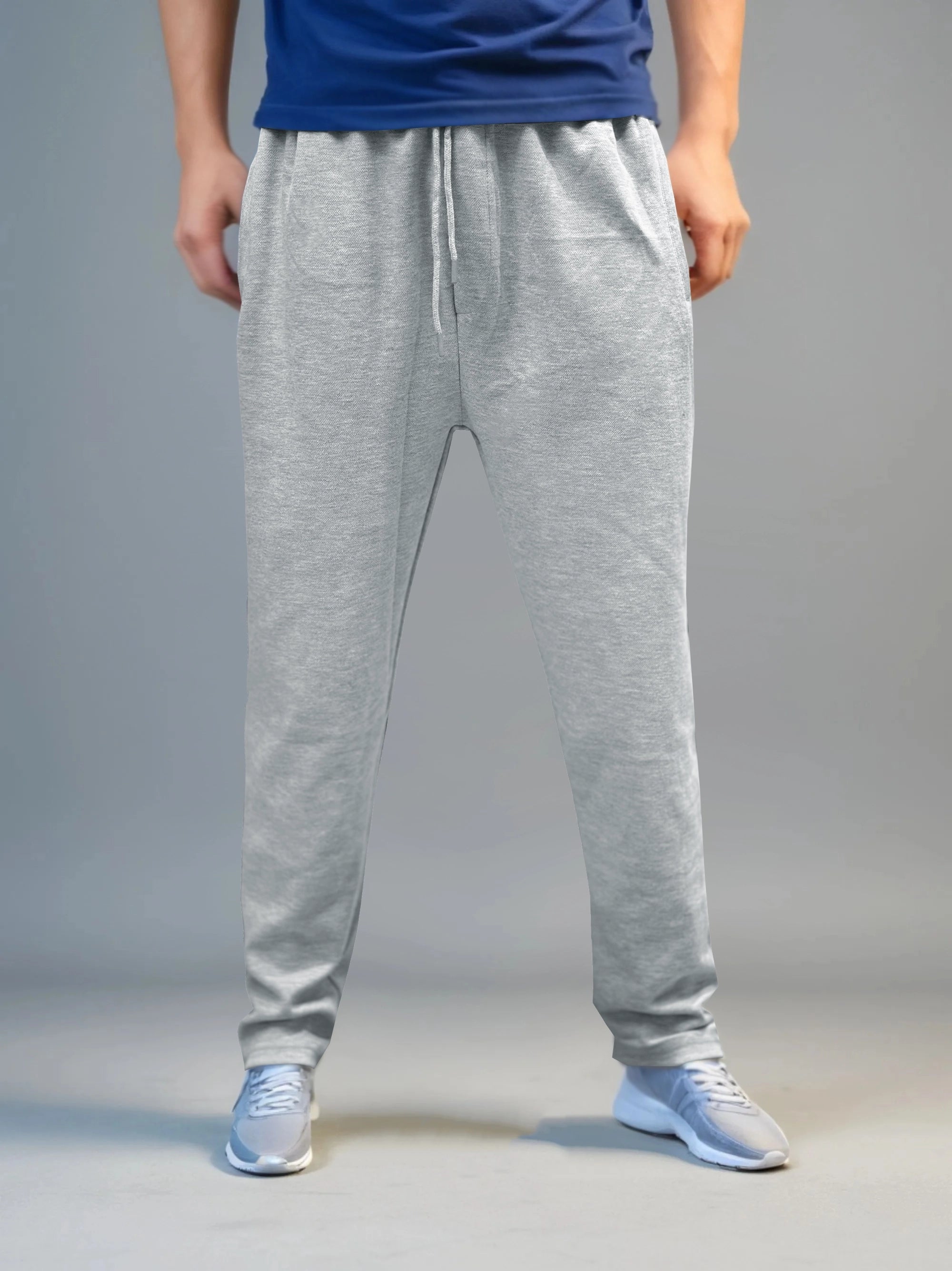 Men High Quality Pk Interlook Gray Trouser