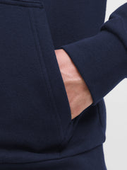 Men Navy Blue Logo Print Hayato Sweatshirt