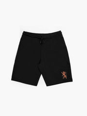 Men's Black Embroidery Logo Shorts