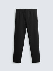 Men's Black Lining Textured Jogger Stretch Pants