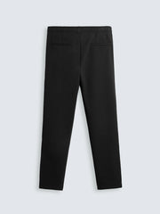 Men's Black Lining Textured Jogger Stretch Pants