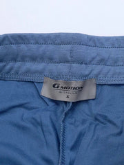 Men's Blue Embroidery Logo Shorts