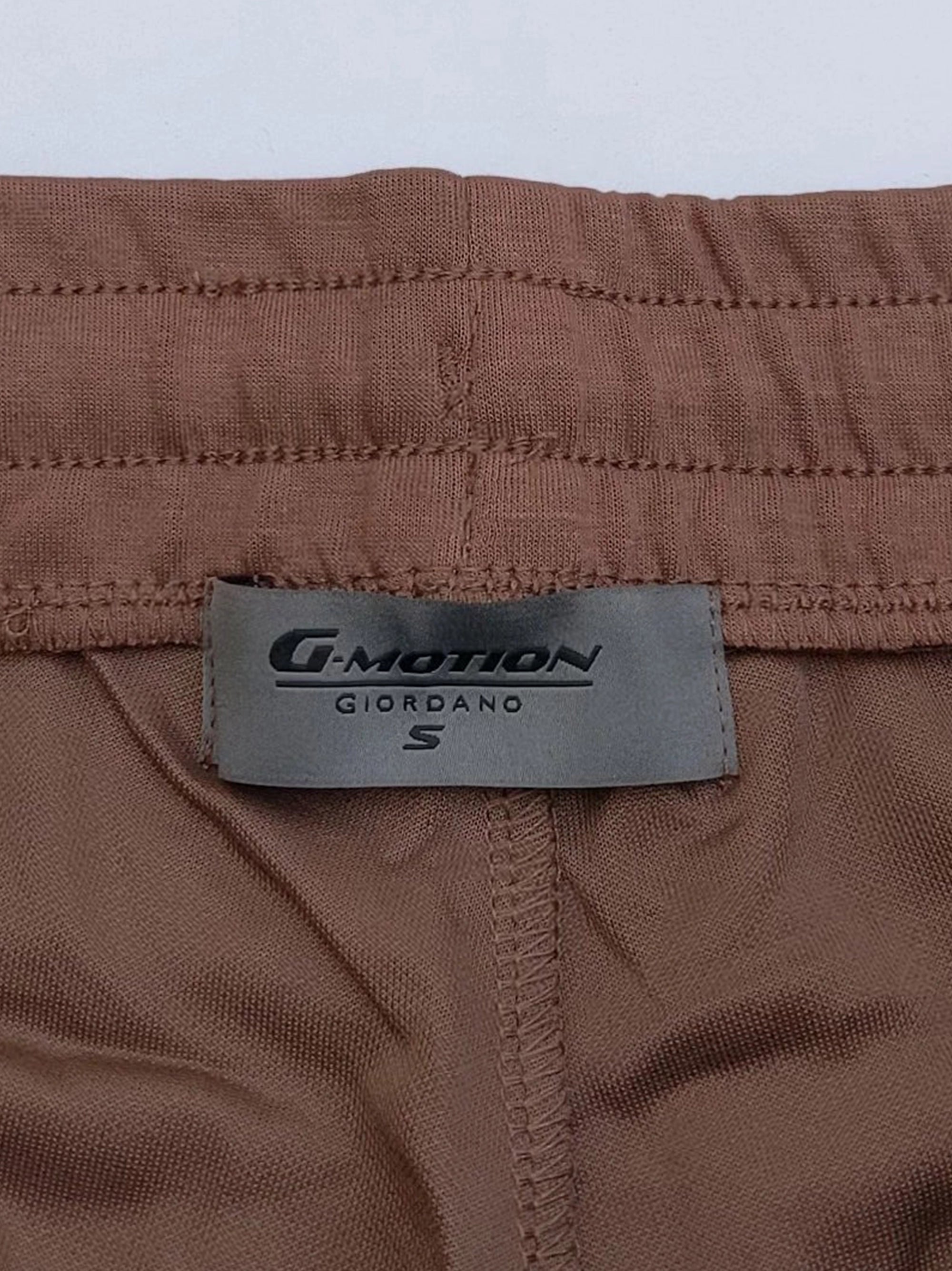 Men's Brown Embroidery Logo Shorts