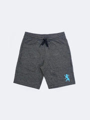 Men's Charcoal Gray Embroidery Logo Shorts