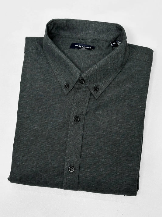 Men's Charcoal Grey Casual Shirt