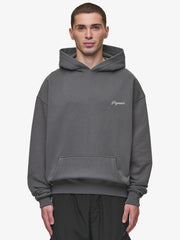 Men's Chest Colne Logo Hoodie - Dark Gray