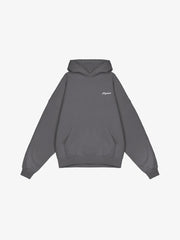 Men's Chest Colne Logo Hoodie - Dark Gray