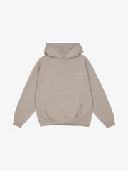 Men's Chest Colne Logo Hoodie - Light Brown