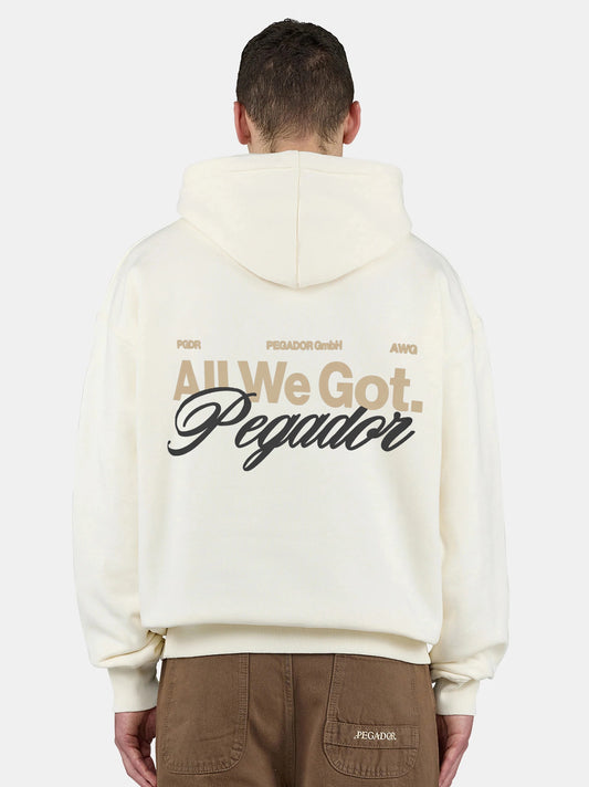 Men's Chest Colne Logo Hoodie - Skin