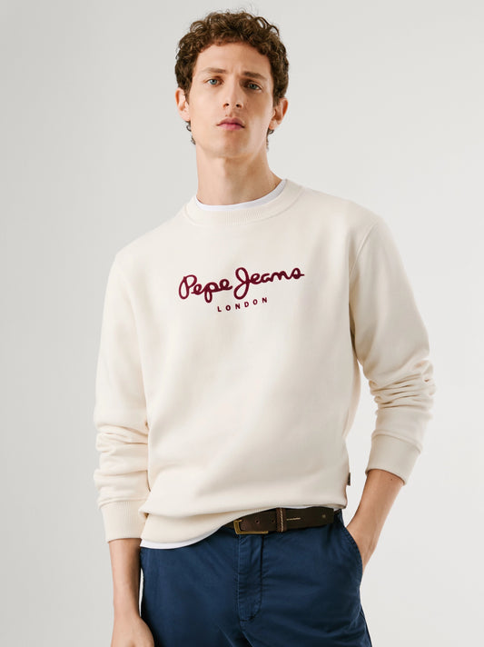 Men's Chest Logo Sweatshirt - Skin