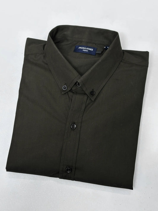 Men's Chocolate Brown Casual Shirt