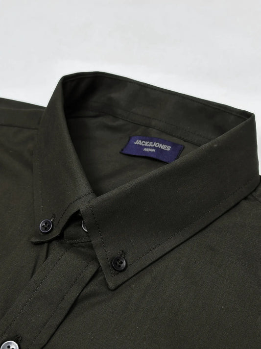 Men's Chocolate Brown Casual Shirt