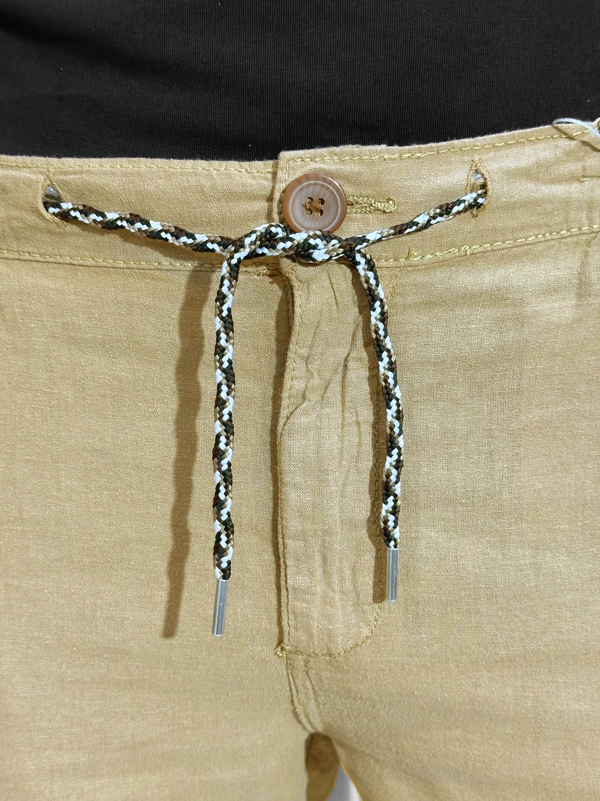 Men's Cotton Linen Stretch Skin Trouser