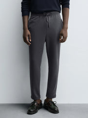 Men's Dark Gray Easy Care Jogger Trouser
