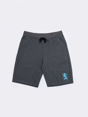Men's Drak Gray Embroidery Logo Shorts