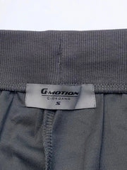 Men's Drak Gray Embroidery Logo Shorts