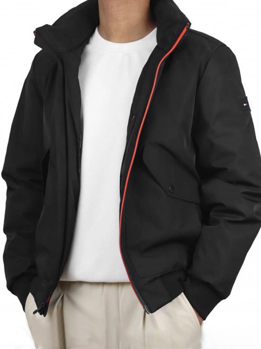 Men's Flex Performance Zip-front Bomber Jacket - Black