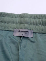 Men's Green Embroidery Logo Shorts