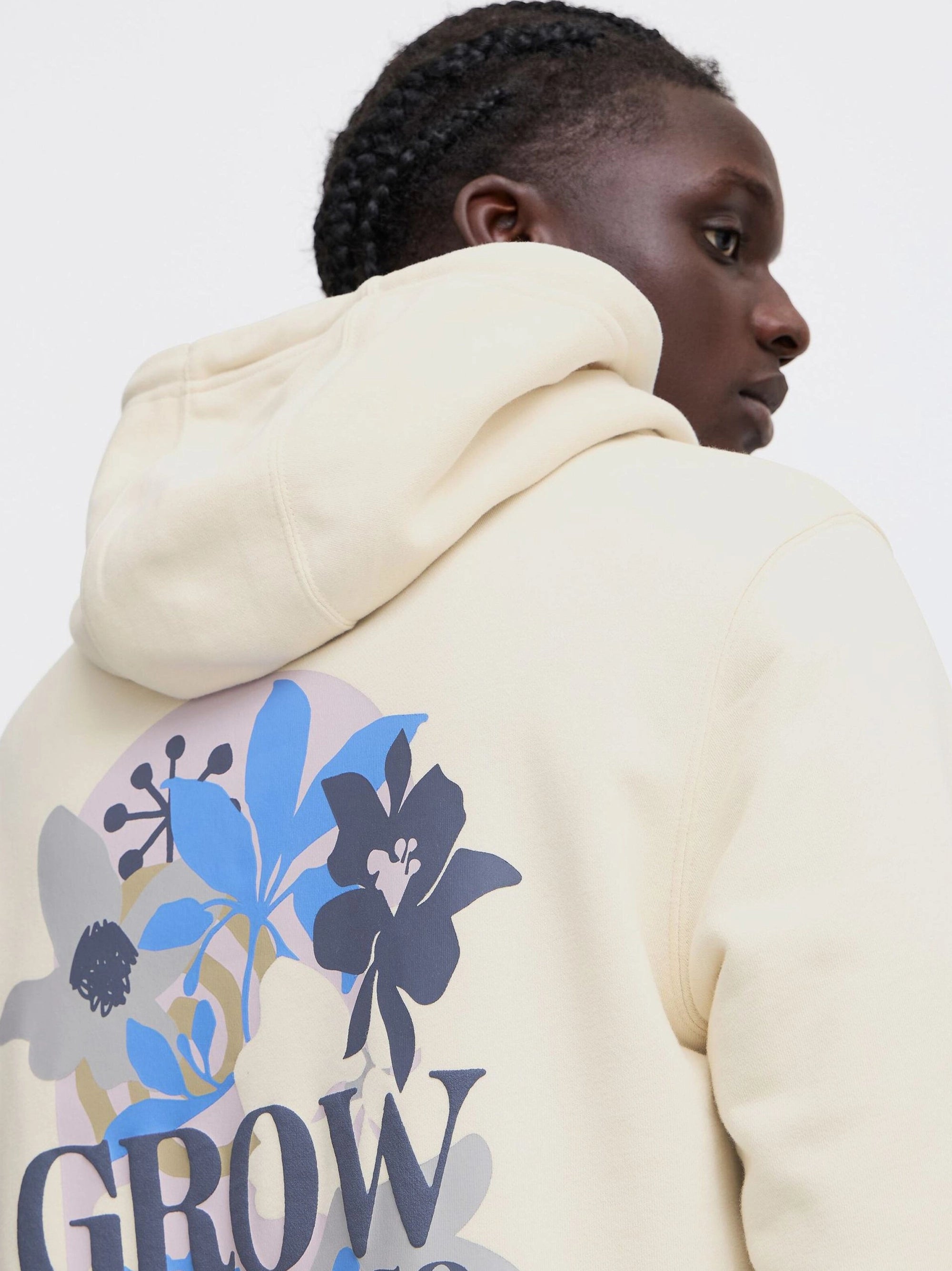 Men's Kangaroo pocket with statement print model Hoodie