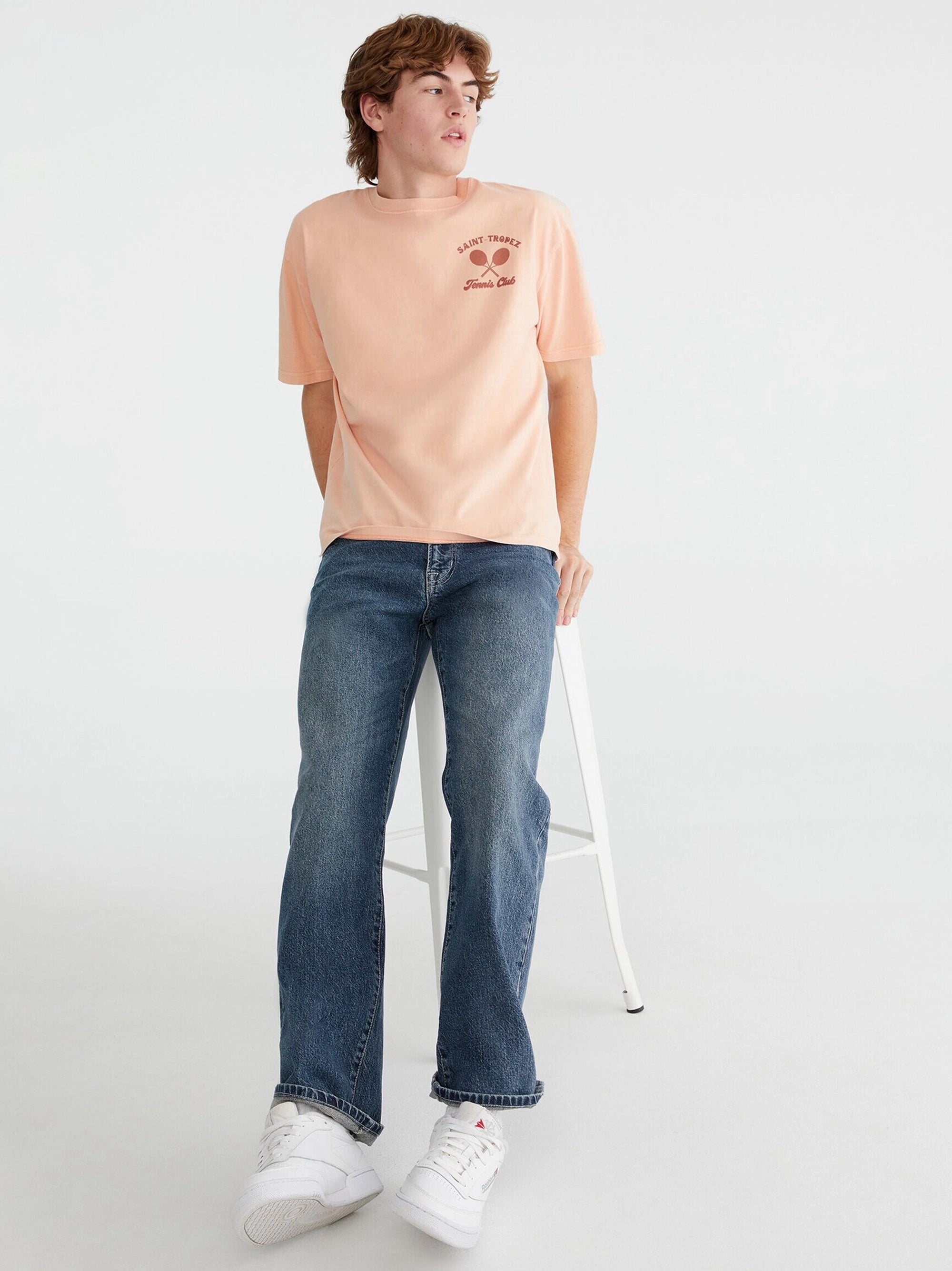 Men's Medium Blue Relaxed straight fit Jeans