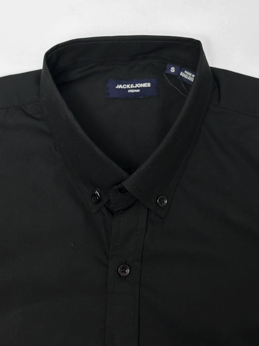 Men's Plain Black Casual Shirt