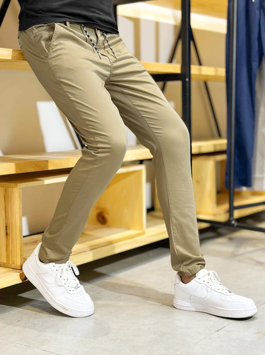 Men's Premium Cotton Stretch Light Brown Trouser