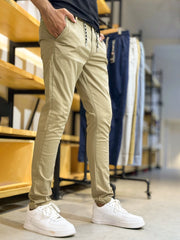 Men's Premium Cotton Stretch Light Brown Trouser