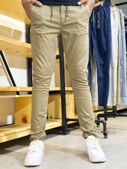 Men's Premium Cotton Stretch Light Brown Trouser