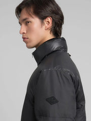 Men's Regular Fit Padded Black Jacket