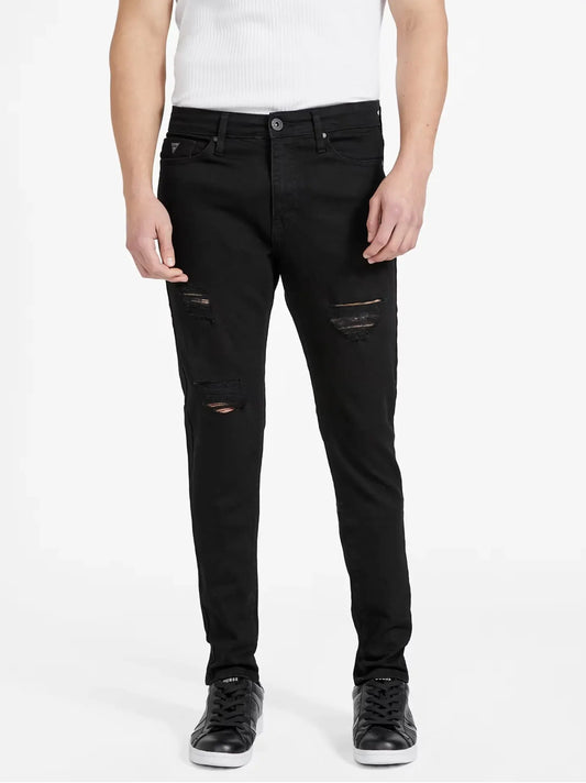 Men's Ruff Skinny fit Black Jeans Pant