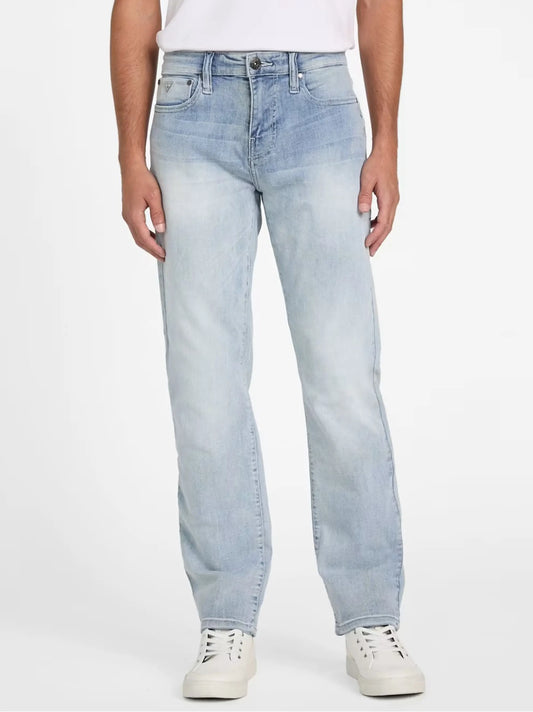 Men's Slim Straight Sky Blue Jeans Pant